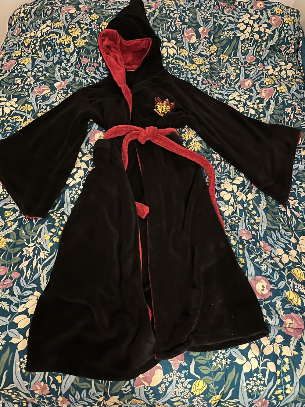 Harry Potter Gryffindor Belted Hooded Robe One Size Fits Most